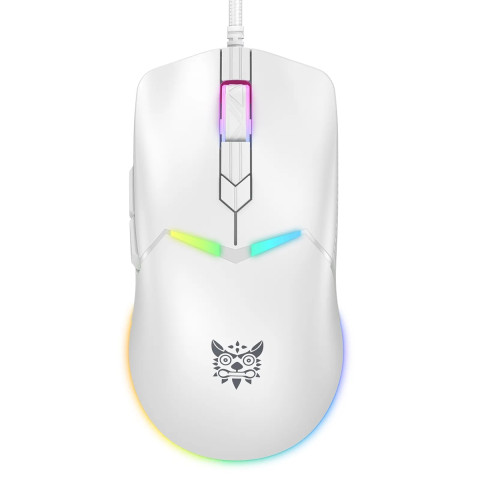 Onikuma CW929 RGB Gamer egér - Fehér