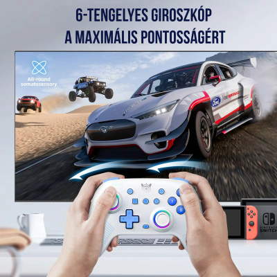 Onikuma C1 Wireless Gamepad kontroller - Fehér