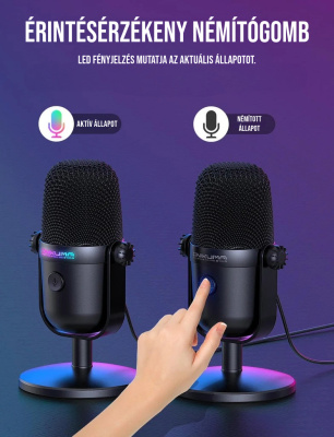 Onikuma M830 Streamer/Gamer Mikrofon RGB