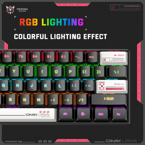 Onikuma G55 Mechanikus Gamer Billentyűzet - Angol kiosztás!