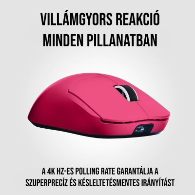 MCHOSE A5 ULTRA Vezeték Nélküli 26000 DPI-s Gamer Egér + 4K receiver csomag - Piros