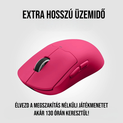 MCHOSE A5 ULTRA Vezeték Nélküli 26000 DPI-s Gamer Egér + 4K receiver csomag - Piros