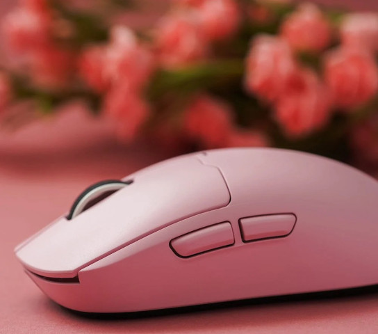 MCHOSE A5 ULTRA Vezeték Nélküli 26000 DPI-s Gamer Egér + 4K receiver csomag - Pink