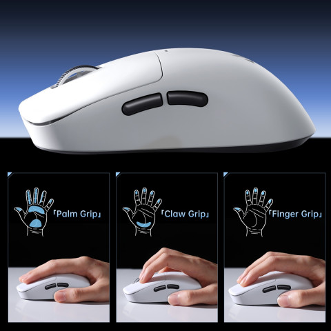 MCHOSE M7 PRO Tri-mode eSport Vezeték Nélküli Egér - Fehér