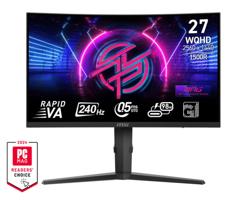 MSI MPG 275CQRXF Ívelt Gamer Monitor 240Hz - 27"