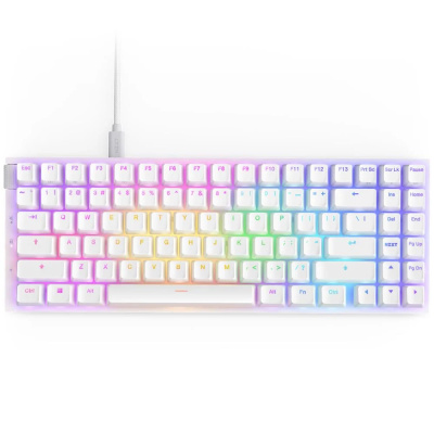 NZXT Function 2 MiniTKL Gamer Billentyűzet - Angol Kiosztás! - Fehér