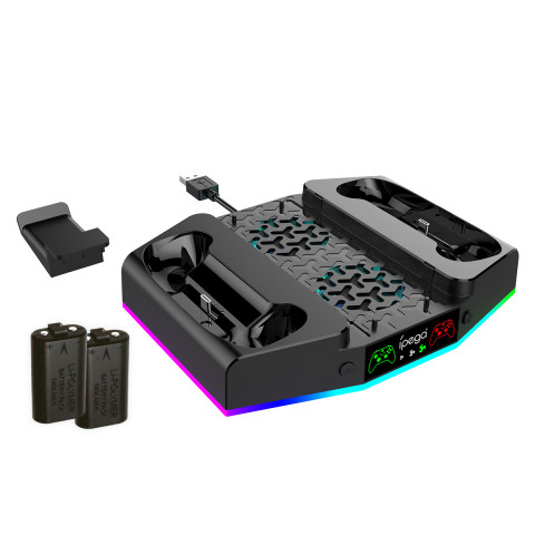 iPega PG-XBS011C - XBOX Series S Multifunkciós állvány + 2 db Akkumulátor