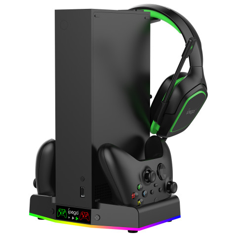 iPega PG-XBS011C - XBOX Series S Multifunkciós állvány + 2 db Akkumulátor