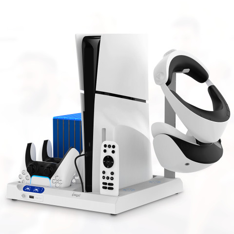iPega PG-P5S028 - All-in-One Töltőállvány Playstation 5 / Playstation 5 Slim - PS5
