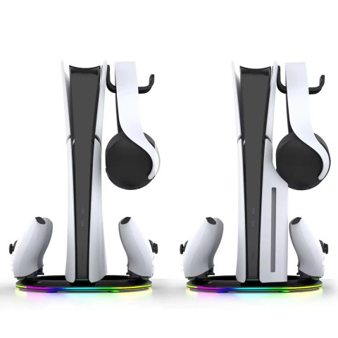 iPega PG-P5S045H - Vertikális Playstation 5 Slim Töltőállvány RGB