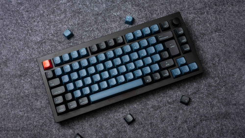 Keychron Q1 V2 Red Mechanikus Gamer Billentyűzet - Fekete - Angol Kiosztás!