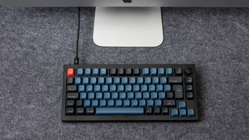 Keychron Q1 V2 Red Mechanikus Gamer Billentyűzet - Fekete - Angol Kiosztás!