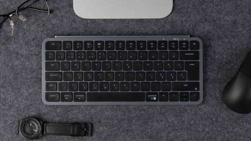 Keychron B1 Pro Scissor Switch Vezeték Nélküli Mechanikus Billentyűzet - Fekete-Szürke - Magyar