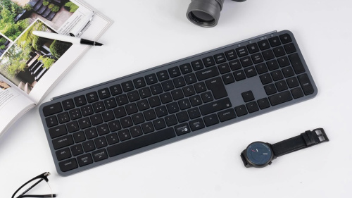 Keychron B6 Pro Scissor Switch Vezeték Nélküli Mechanikus Billentyűzet - Fekete-Szürke - Magyar