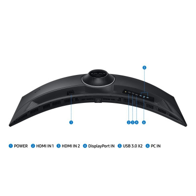 Samsung Odyssey G9 G95C Ívelt Gamer Monitor 240Hz - 49"