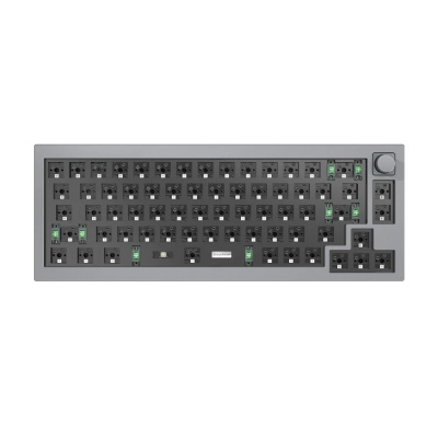 Keychron Q2 Barebone Knob RGB Gamer Billentyűzet Alap Szürke - ISO kiosztás!