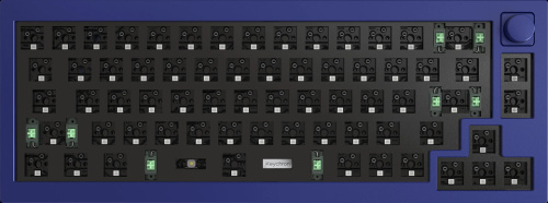 Keychron Q2 Barebone Knob RGB Gamer Billentyűzet Alap Szürke - ISO kiosztás!