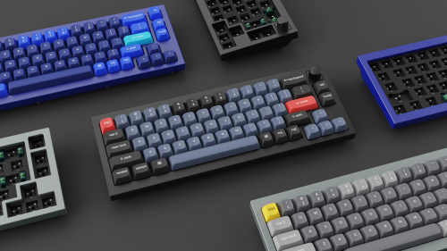 Keychron Q2 Barebone RGB Gamer Billentyűzet Alap Kék - ISO kiosztás!