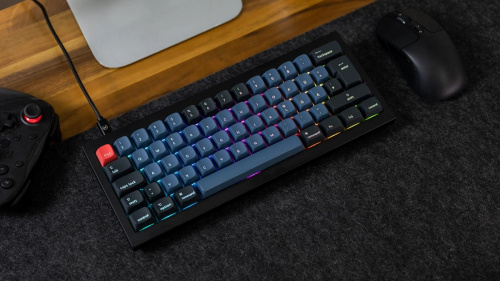 Keychron Q4 RGB Knob Barebone Gamer Billentyűzet Alap Kék - ISO Kiosztás!