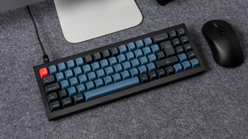 Keychron Q7 Barebone RGB Knob Gamer Billentyűzet Alap Fekete - ISO Kiosztás!