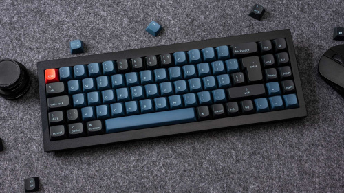 Keychron Q7 Barebone RGB Knob Gamer Billentyűzet Alap Fekete - ISO Kiosztás!