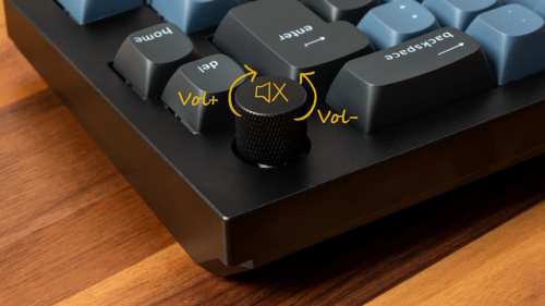 Keychron Q8 Barebone RGB Knob Gamer Billentyűzet Alap Kék - ISO Kiosztás!