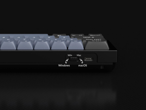 Keychron Q9 Barebone RGB Knob Gamer Billentyűzet Alap Kék - ISO Kiosztás!