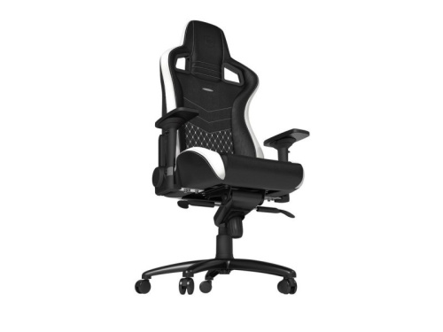 Noblechairs EPIC Valódi Bőr Black/White/Red Gamer Szék