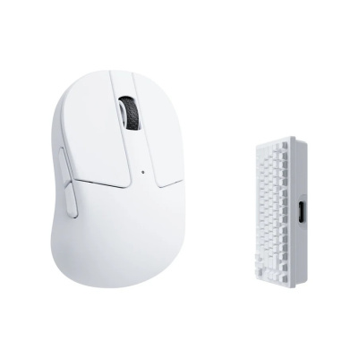 Keychron M4 4K Vezeték Nélküli Bluetooth Egér - Fehér