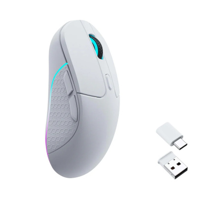 Keychron M3 Vezeték Nélküli Gamer Egér - Fehér