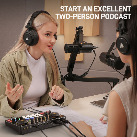 MAONO Maonocaster AME2 Gen2 Professzionális Audio interfész és Podcast keverő