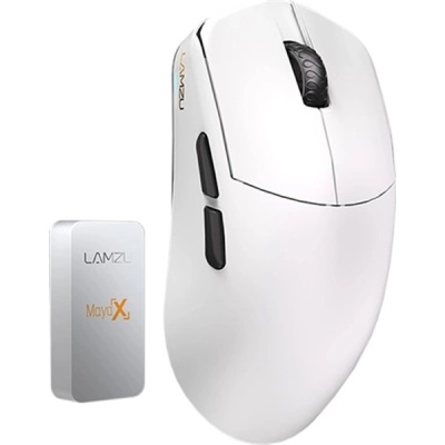 LAMZU MAYA X 8K Vezeték Nélküli Gamer Egér - Fehér