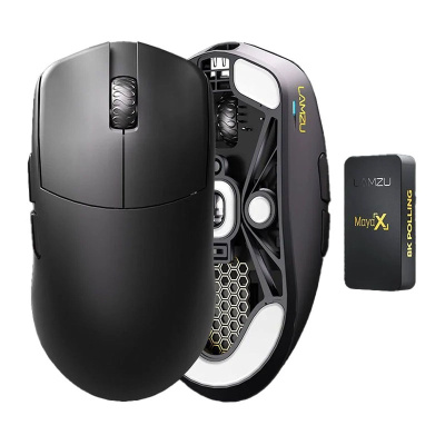 LAMZU MAYA X 8K Vezeték Nélküli Gamer Egér - Fekete