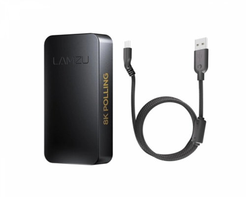 LAMZU Atlantis 8KHz USB-C Reciever - Fekete