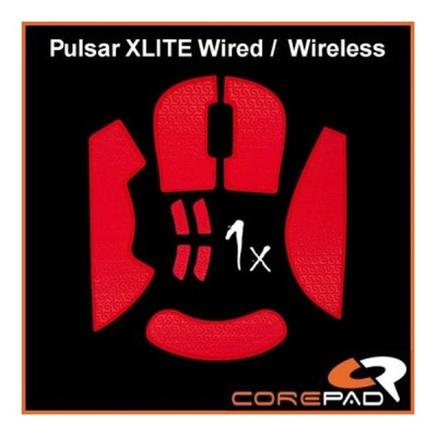 Corepad Mouse Rubber Sticker #722 - Pulsar Xlite Wired/ Wireless Gamer Soft Grips - Piros