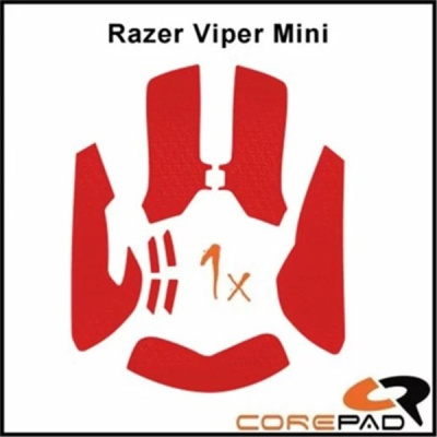 Corepad Mouse Rubber Sticker #733 - Razer Viper Mini Gamer Soft Grips - Piros
