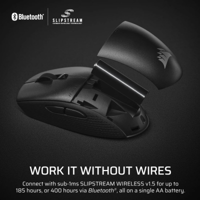 CORSAIR M55 Vezeték Nélküli Gamer Egér - Fekete