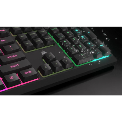 CORSAIR K55 CORE RGB Gamer Billentyűzet - Fekete - Angol Kiosztás!