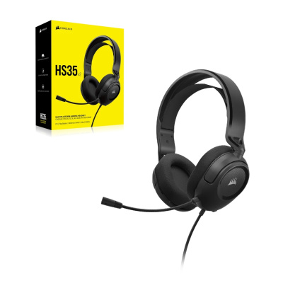 CORSAIR HS35 v2 Gamer Headset - Piros