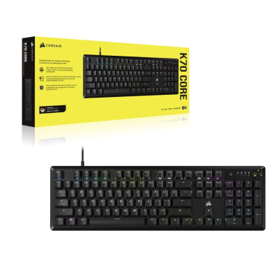 CORSAIR K70 CORE RGB Mechanikus Gamer Billentyűzet - Fekete - Angol Kiosztás!