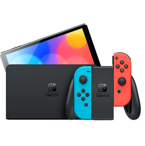 Nintendo Switch OLED Neon Piros-Kék játékkonzol