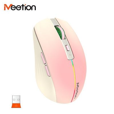 Meetion BTM002 Vezeték Nélküli Bluetooth Egér - Pink