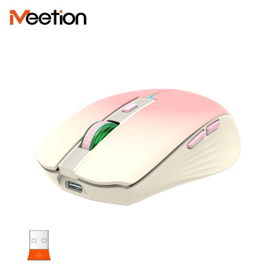 Meetion BTM002 Vezeték Nélküli Bluetooth Egér - Pink