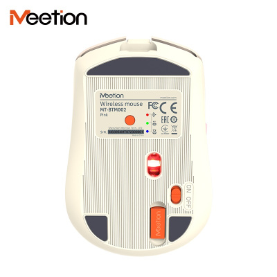 Meetion BTM002 Vezeték Nélküli Bluetooth Egér - Pink