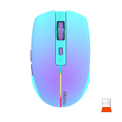 Meetion BTM002 Vezeték Nélküli Bluetooth Egér - Lila