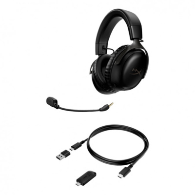 HP HyperX Cloud III Vezeték Nélküli Gamer Headset - Fekete