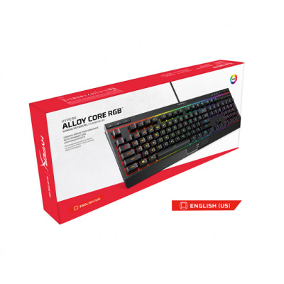 HP HyperX Alloy Core RGB Gamer Billentyűzet - Angol Kiosztás!
