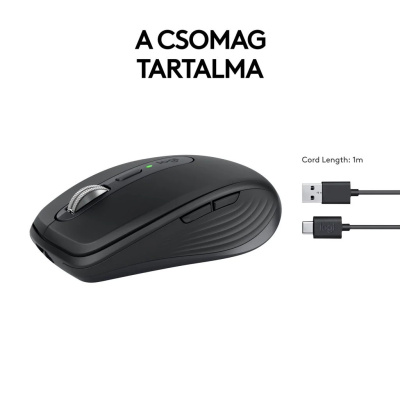 LOGITECH MX Anywhere 3S Vezeték Nélküli Egér - Grafit
