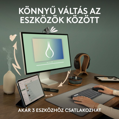 LOGITECH Pebble Mouse 2 M350s Vezeték Nélküli Egér - Szürke