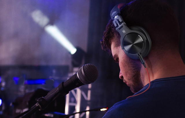OneOdio A71 Headset - fekete piros
